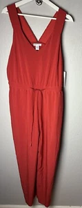 NWT Athleta Savannah Wide Leg Jumpsuit in Currant Red Size 12 - Picture 1 of 6