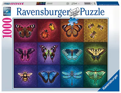 RAVENSBURGER PUZZLE*1000 TEILE*WINGED THINGS / SCHMETTERLINGE*RARITÄT*NEU+OVP