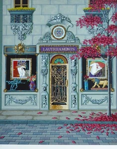 David Farrell LAUTREAMONTS 1994 Hand Signed Serigraph 35" x 29" US Texas Artist - Picture 1 of 4