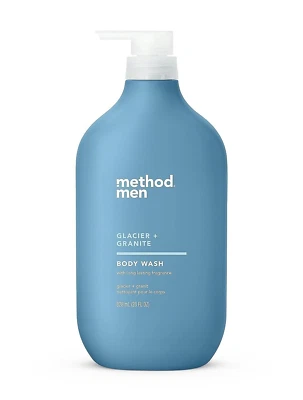 Method Men Body Wash, Glacier + Granite, Paraben and Phthalate Free, 28 FL Oz of