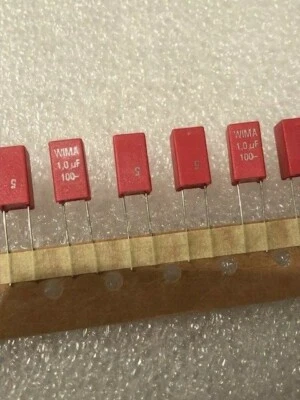 MKS2 1.0uf 1UF 100V 63V 5% 5mm PITCH WIMA METALISED POLYESTER CAPACITOR