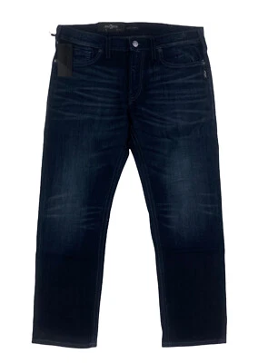 NUEVO Jeans Plateados Co Eddie Relajados Cónicos Azul Índigo Para Hombres Pantalones de mezclilla elásticos Foto 1 de 4