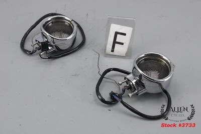 Harley Electra Glide 2009 intermitente delantero izquierdo derecho conjunto cromo 68766-94 Foto 1 de 4