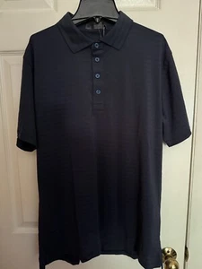 G/FORE Polo da golf uomo media traforata a righe larghe blu GFOG4MS22K14NL - Foto 1 di 12