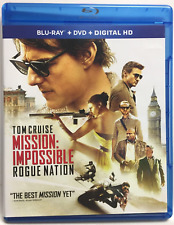 Mission Impossible: Rogue Nation (Blu-ray,2015) Tom Cruise,Not a Scratch!