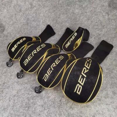 Golf Club Driver Fairway Hybrid Putter Head Cover Honma Beres Golden Edge Style