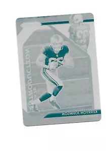2019 PLATES & PATCHES '18 Prizm Printing Plate KERRYON JOHNSON RC (Lions) #1/1 - Picture 1 of 2