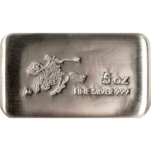 5 oz SilverTowne Pony Silver Bar (New)