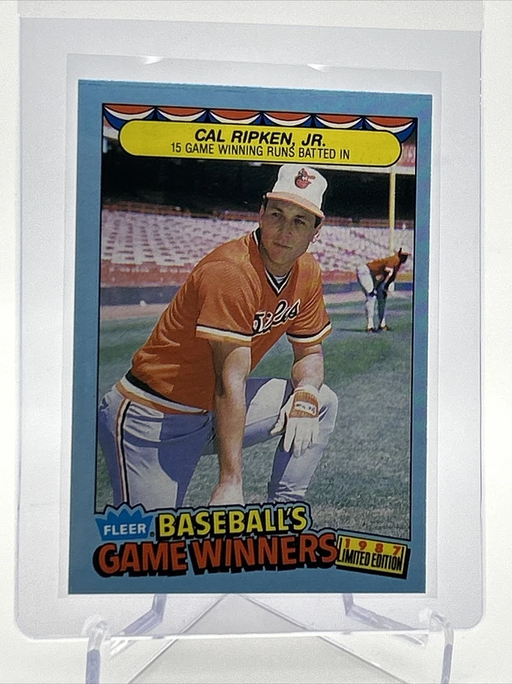 1987 Fleer Baseball's Game Winners Cal Ripken, Jr. #37 Mint FREE SHIPPING - Image 1 of 3