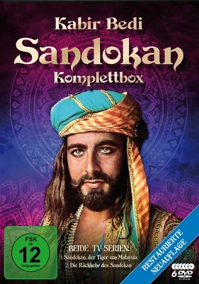 Sandokan - Komplettbox: Restaurierte Neuauflage - 10 Teile - Kabir Bedi [6 DVDs] - Bild 1 von 4