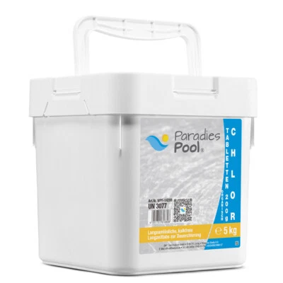 Paradies Pool Chlor Tabletten 200g 5kg organisch Tabs Desinfektion Wasserpflege - Bild 1 von 2