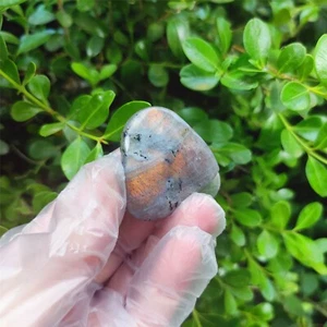 Cristal de corazón de labradorita natural 32G pulido áspero curación 17 - Imagen 1 de 12