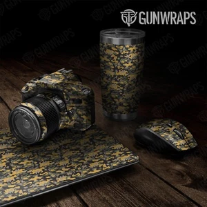Foglio universale classico giallo militante pistola mimetica avvolgente opaco USA (15 pollici x 59 pollici) - Foto 1 di 1