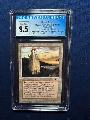 MTG Antiquities Urza's Tower Shore CGC 9.5  Gem Mint (Blue Label 10) 1994 - Image 1 of 2