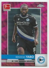 2020-21 Topps Chrome Bundesliga Reinhold Yabo Pink Wave #'d 55/75 Card #19