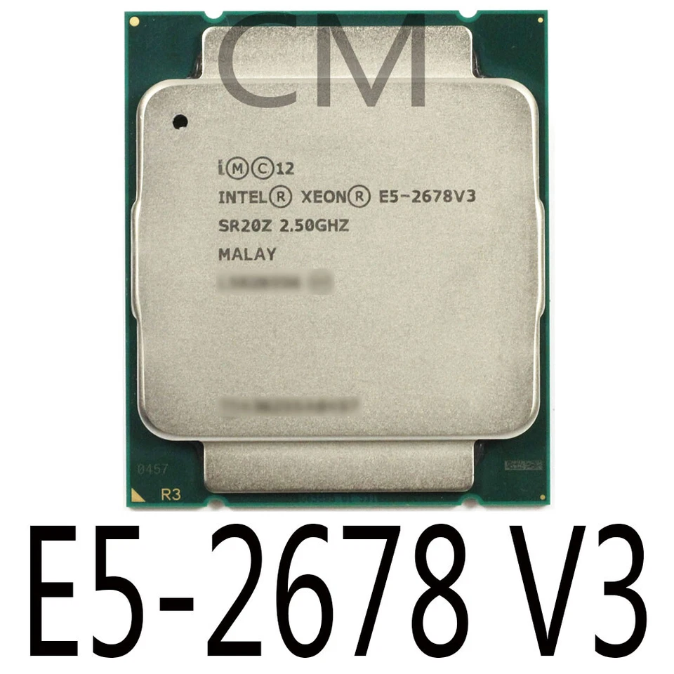 Intel Xeon E5-2678 V3 2.5GHz 12 Core 30MB 6.4GT/s SR20Z LGA2011-3 Processor - Image 1 of 1