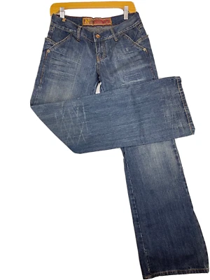 Jeans jeans Atelier Notify feminino boot cut tamanho 27 cintura 31 costura interna - Imagem 1 de 4