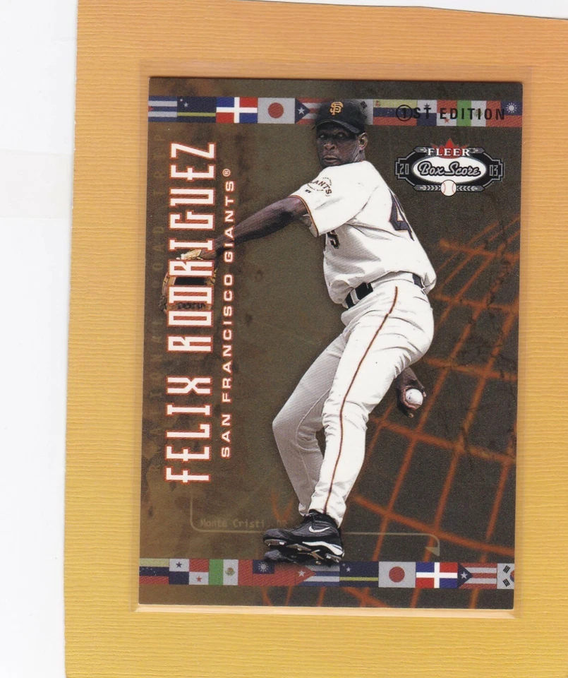 2003 FLEER BOX SCORE BASEBALL FELIX RODRIGUEZ #194 GIANTS NMMT/MINT 98/100*69006 - Image 1 of 1