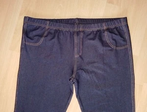 w NEU * NUR DIE * Jeans Look Treggings Leggings * Gr. XL * 46/48 * blau - Bild 1 von 3
