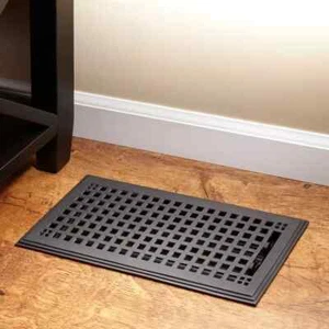 Signature Hardware Mission 6″×14″ Cast Iron Floor Register w/Damper - ORB - Picture 1 of 10