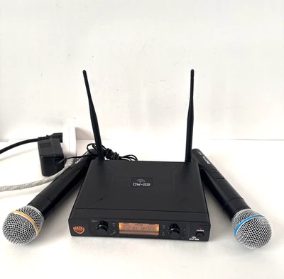 Nady DW-22  Digital Dual Headmic Wireless Microphone System 24 bit - Image 1 of 4