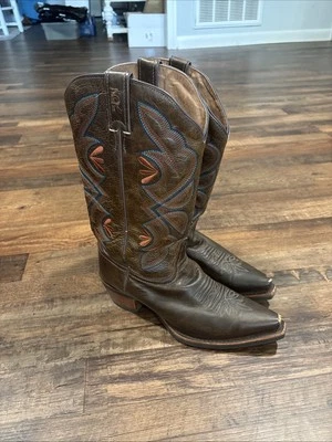 Женские коричневые кожаные ковбойские сапоги Tony Lama 3R Cafe Rio размер 9,5 B - Изображение 1 из 4