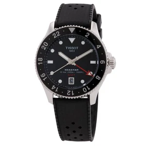 Tissot Seastar 1000 Quartz GMT Black Dial Men's Watch T120.852.17.051.00 - Picture 1 of 7