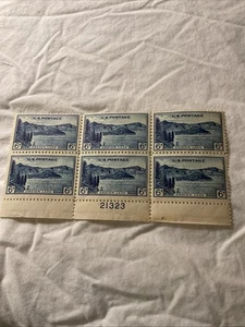 US-(-1934-)Scott # 745-National Parks-6c. Plate Block of 6-MNH #11 - Picture 1 of 2