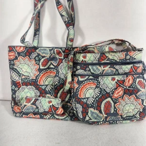 Vera Bradley 3 Floral Piece Set With Tote, Crossbody, Wallet Weekender Bags - Picture 1 of 20