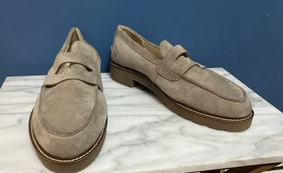 Mocasines clásicos Anne Klein Emmylou iflex talla 9,5 W gamuza sintética usados en excelente estado Foto 1 de 4