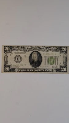 1928 $20 Federal Reserve Note Cleveland Circulated - Image 1 of 4