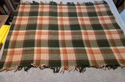 Manta Faribo Woolen Mills 42x59 Faribault Vintage Lanzamiento Picnic Cuadros Minnesota Foto 1 de 4