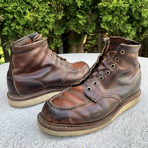 9D Red Wing Heritage 1907 Classic 6" Moc Toe Brown Leather Boots 875 - Picture 1 of 11