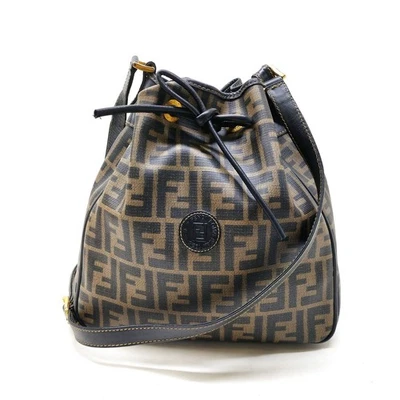 NO TARIFF Fendi Shoulder Bag Brown PVC 3359158 - Image 1 of 4