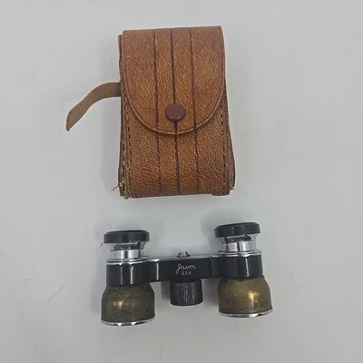 VINTAGE JASON SMALL BINOCULARS (OPERA GLASSES) 2.5X WITH CASE MADE IN JAPAN - Image 1 of 4