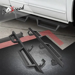 SQUARE Tube 5" DROP STEPS Side Nerf Bars for 07-19 Silverado Sierra Extended Cab - Picture 1 of 9