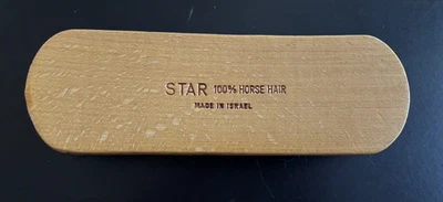 Vintage Brush Made in Israel by Star 100% Horse Hair - Image 1 of 4