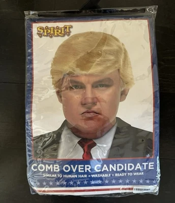 Peluca Disfraz Espíritu Peine Sobre Candidato Multimillonario Político Talla Única Marca 45 Foto 1 de 4
