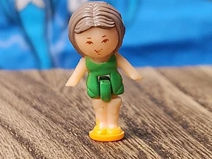 Polly Pocket Little Lulu Figur aus dem Bath Time Ring 1989 grünes Kleid - Bild 1 von 8