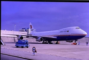 Boeing 747 - 35 mm Colour Slide  - Caribbean Airways/ Lionair - LX-FCV -See note - Picture 1 of 1