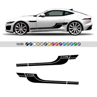 calcomanías laterales Sport Line Jaguar tipo F Foto 1 de 2