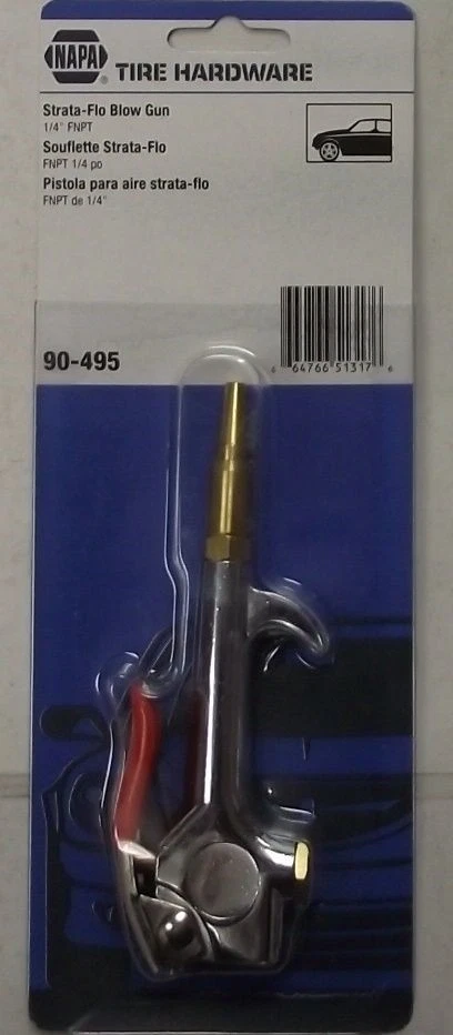 Napa 90-495 High Velocity Blowgun Strata Flow Safety Tip-OSHA 1910 Brass Tip Foto 1 de 1