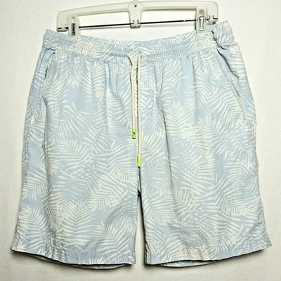 Pantalones cortos de natación Margaritaville Island Reserve azul claro con cordón para hombre L Foto 1 de 4