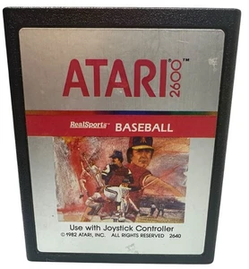 Real Sports Baseball Atari 2600 (Atari 2600, 1988) gebrauchte Cartridge - Bild 1 von 2
