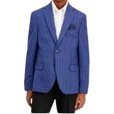 Jaqueta B By Brooks Brothers Big Boys ajuste clássico terno elástico tamanho 10R 6002 - Imagem 1 de 4