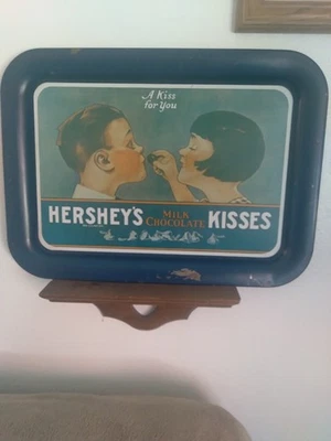 Hershey's Kisses "A Kiss for you " serving/advertising tray in F/G condition - Image 1 of 2