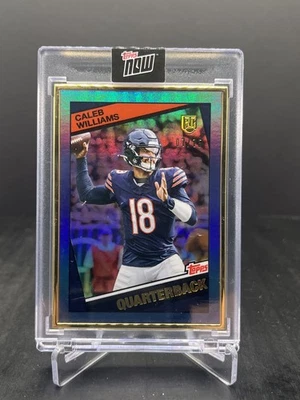 2024 Topps Now Rookie Campaign Caleb Williams RC 1984 Topps Blue 07/75 #5 - Image 1 of 2