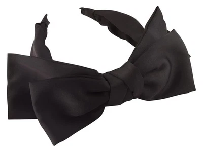 Tiaras femininas com nós Black Bow, acessórios de cabelo gótico dos anos 80, Gothic Co... - Imagem 1 de 4