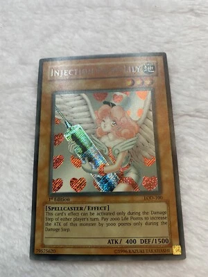 Yu-Gi-Oh! 1st Editon Injection Fairy Lily Legacy of Darkness LOD-100 MP Yugioh - Image 1 of 4