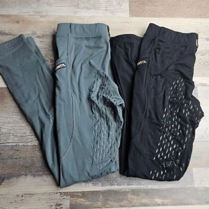 Karrots Riding Breeches Equestrian Horse Leggings Youth Girl's XL Black Blue Lot - Picture 1 of 7